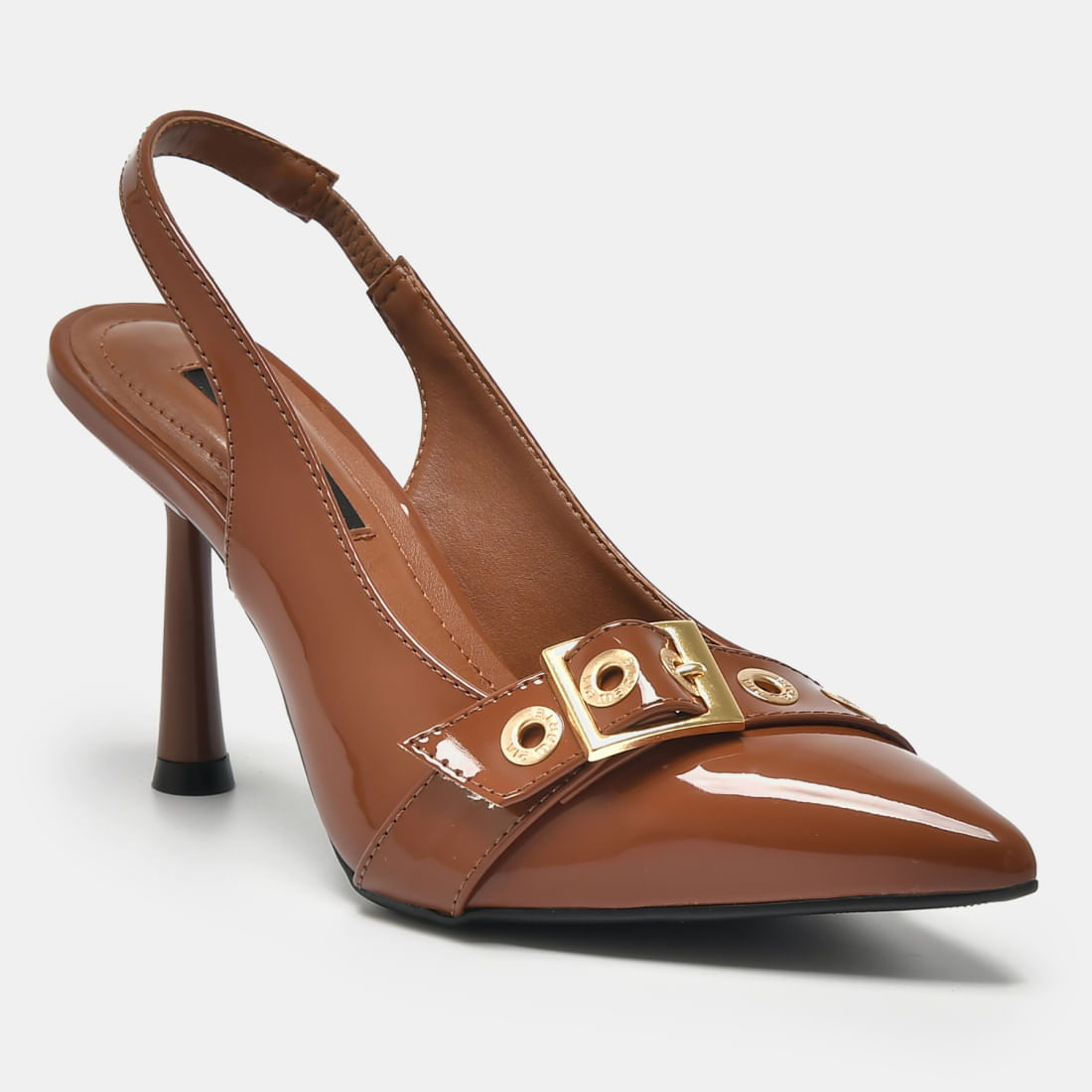 Sapato Slingback Marrom 037-010-02
