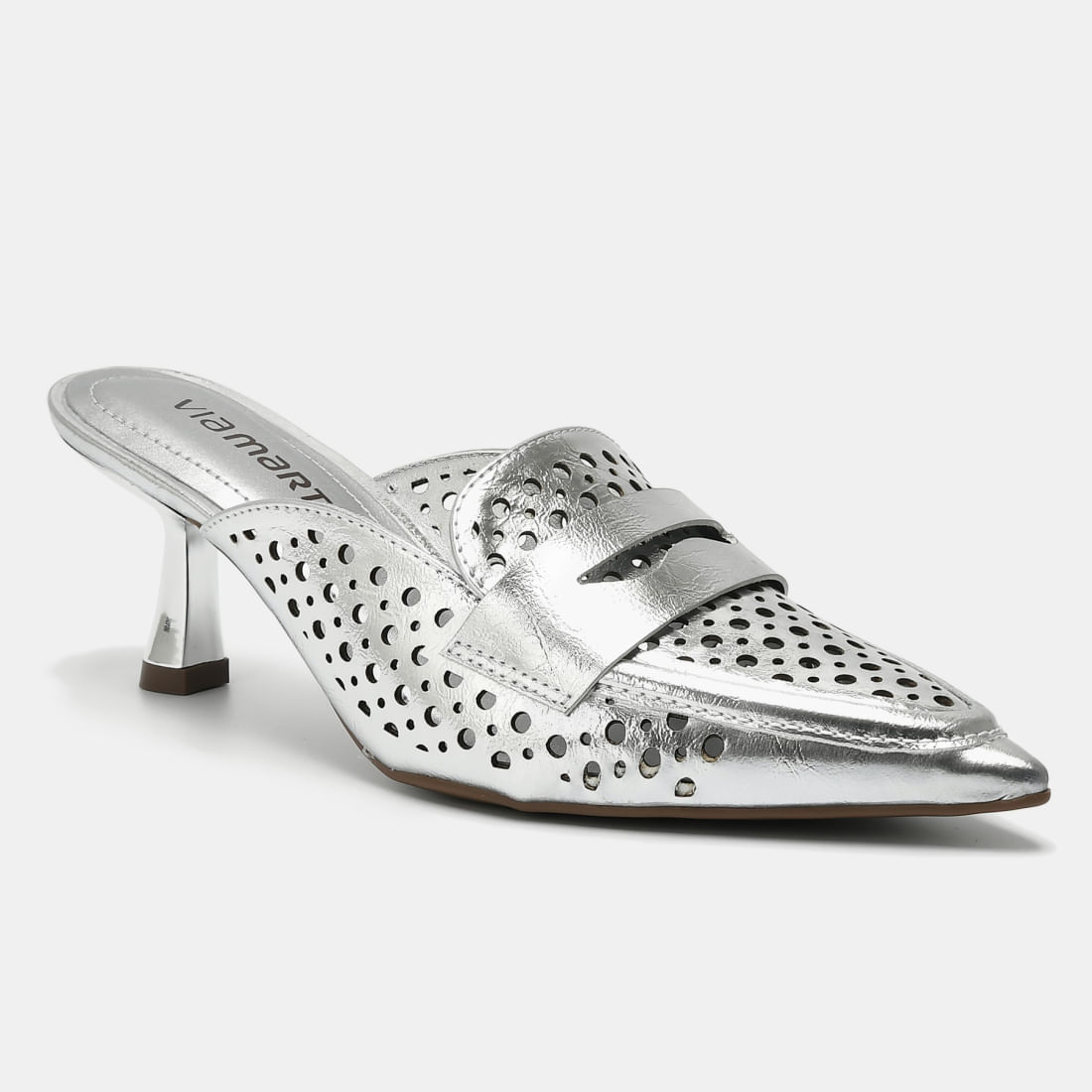 Sapato Mule Prata 168-009-02