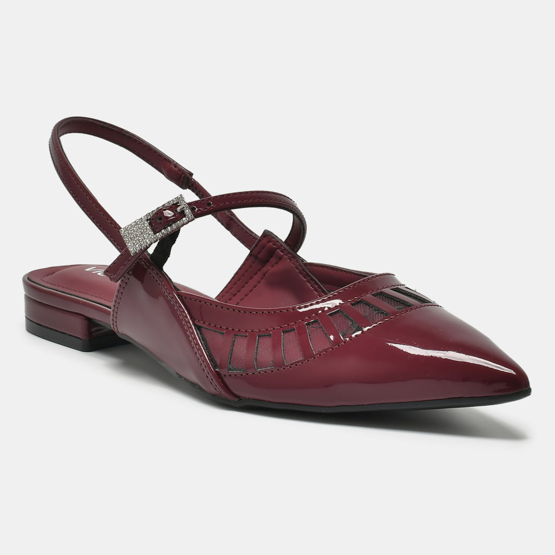 Sapatilha Slingback Bordo 144-024-01