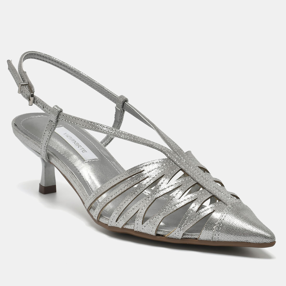 Sapato Slingback Prata 283-006-01