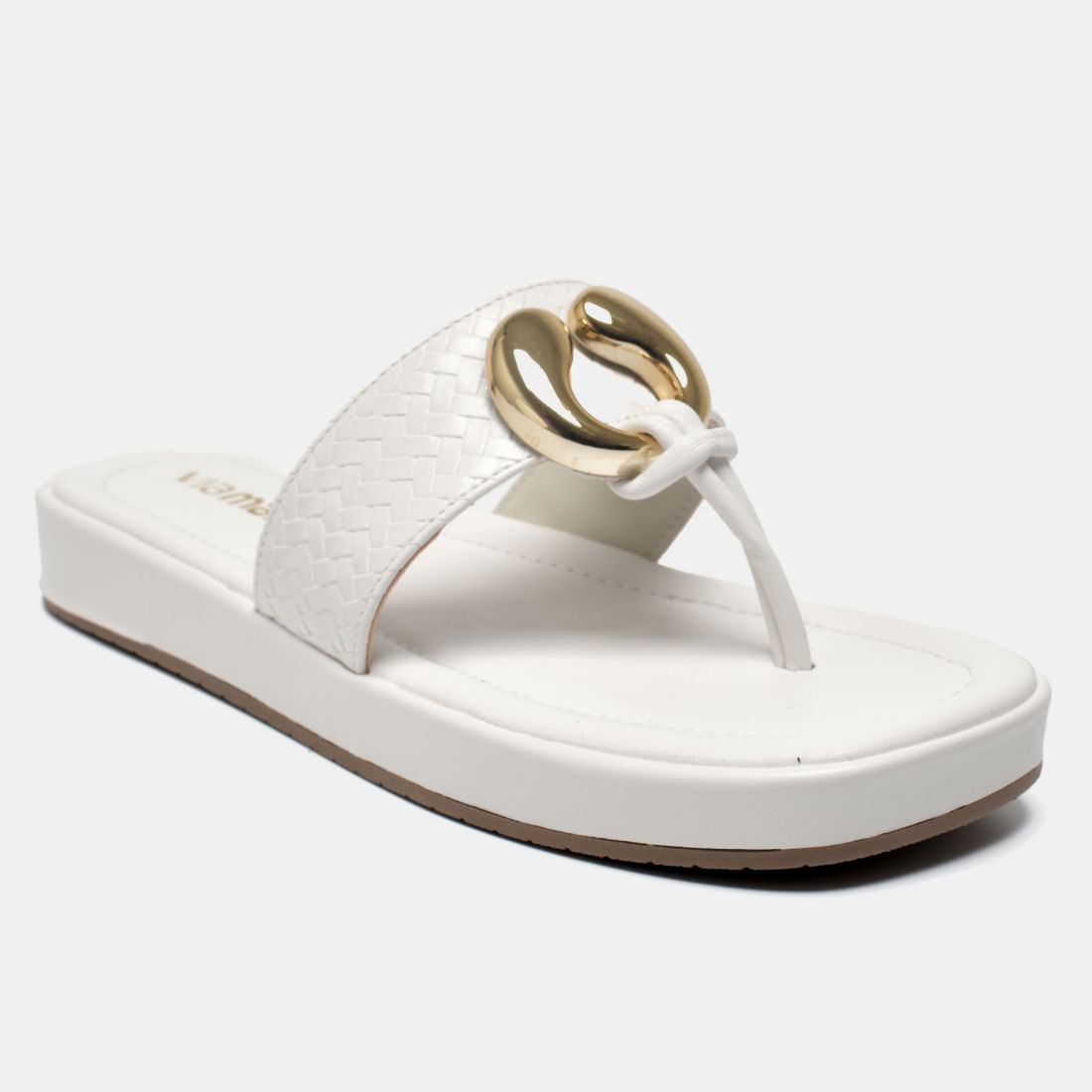 Rasteira Flat Dedo Branco 109-036-01