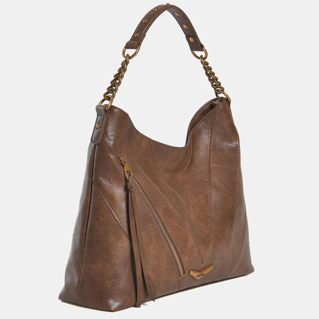 Bolsa Hobo grande Marrom B1-342-01
