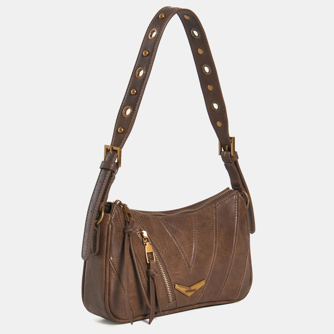 Bolsa Shoulder pequena Marrom B1-343-01