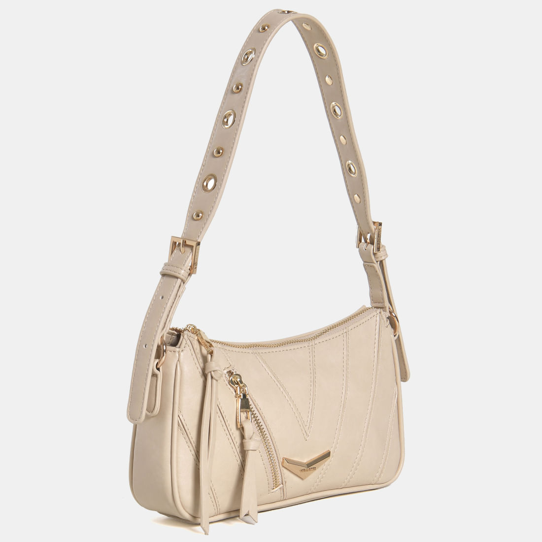 Bolsa Shoulder pequena Bege B1-343-01