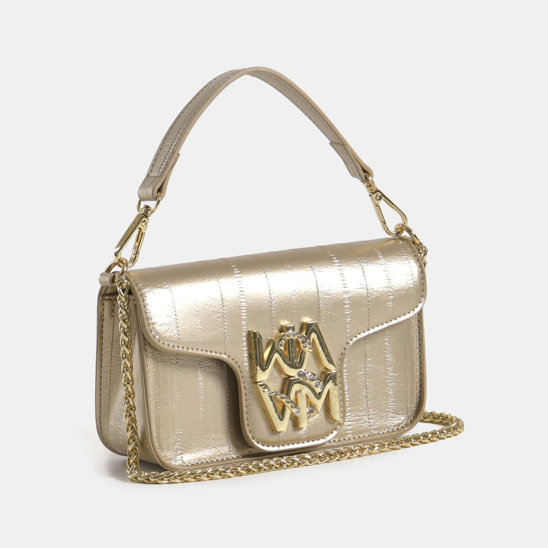 Bolsa Crossbody pequena Dourado B2-731-01