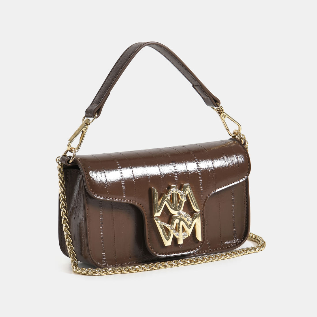 Bolsa Crossbody pequena Marrom B2-731-01