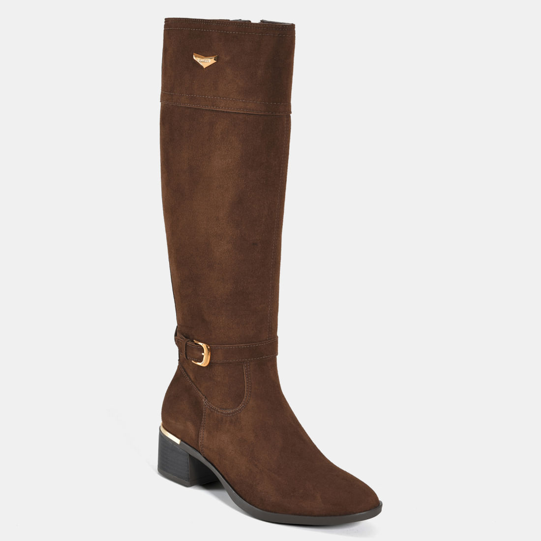 Bota Montaria Camurça Cano longo Marrom 098-025-01