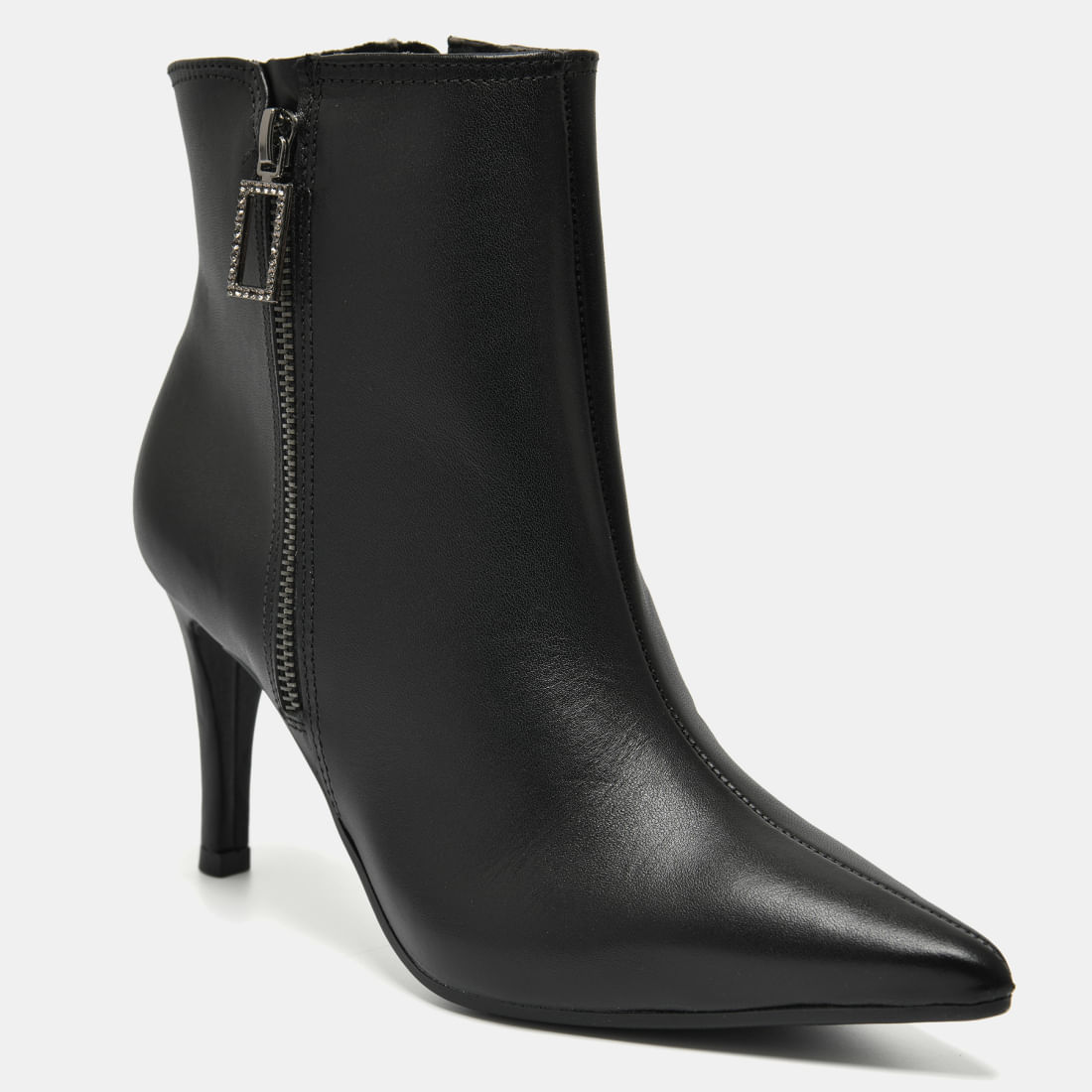 Bota social couro Preto 345-003-01