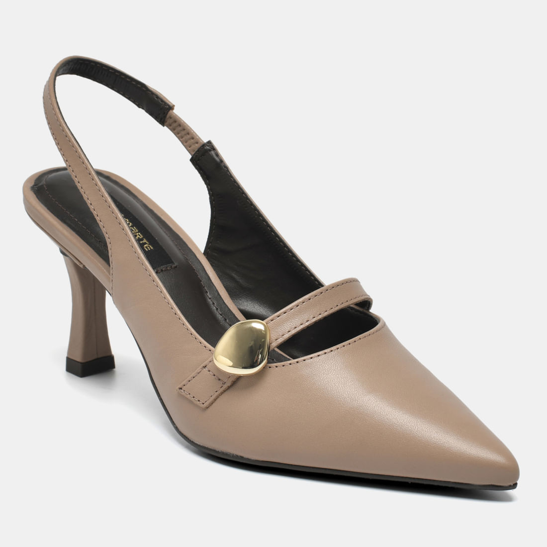 Sapato Slingback Marrom 350-004-01