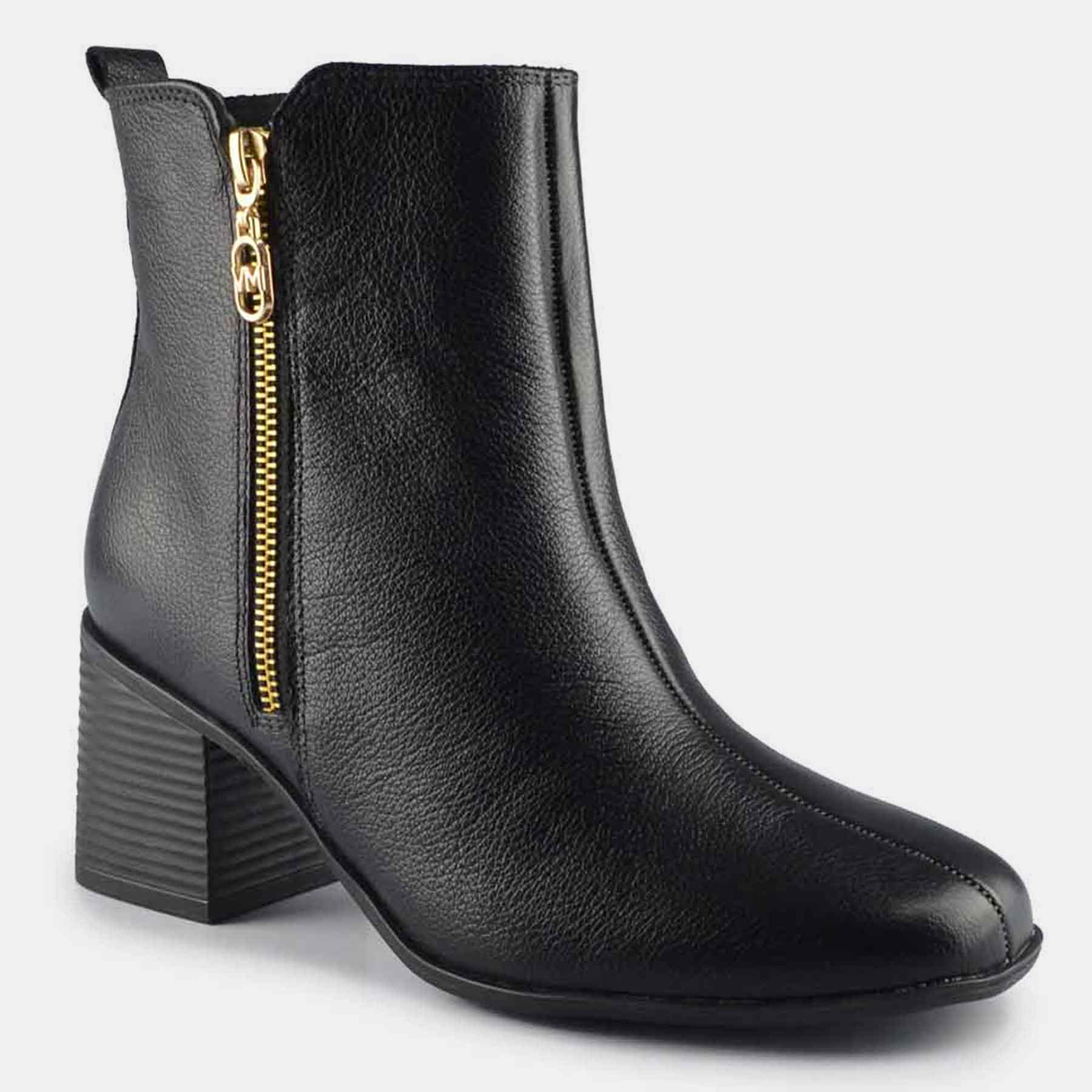 Bota Social Couro Preto 224-003-01