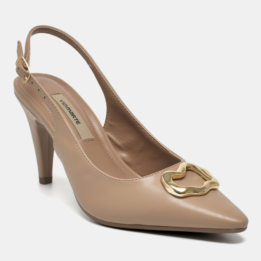 Sapato Slingback Marrom 347-007-01