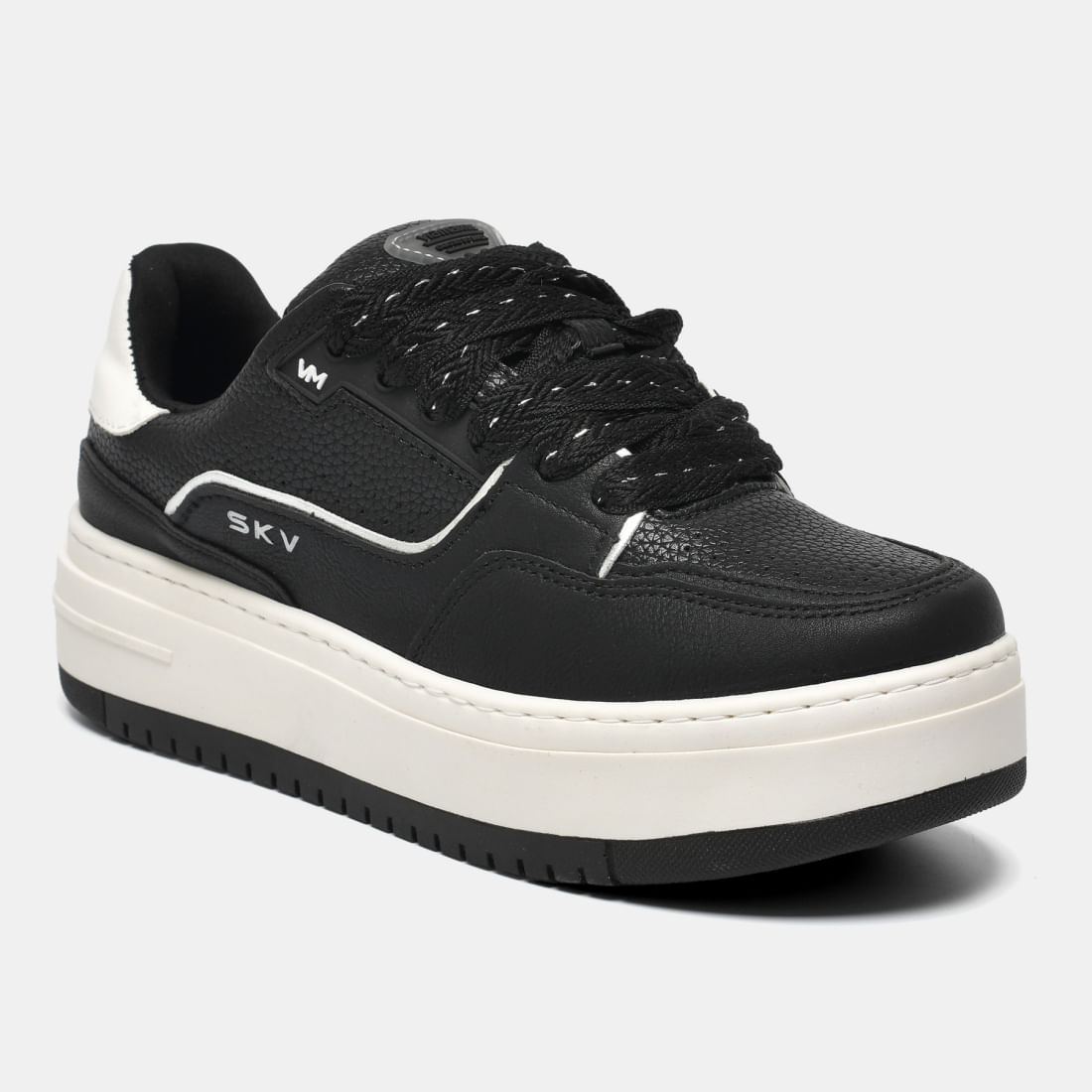 Tênis Casual Branco e preto 306-005-01