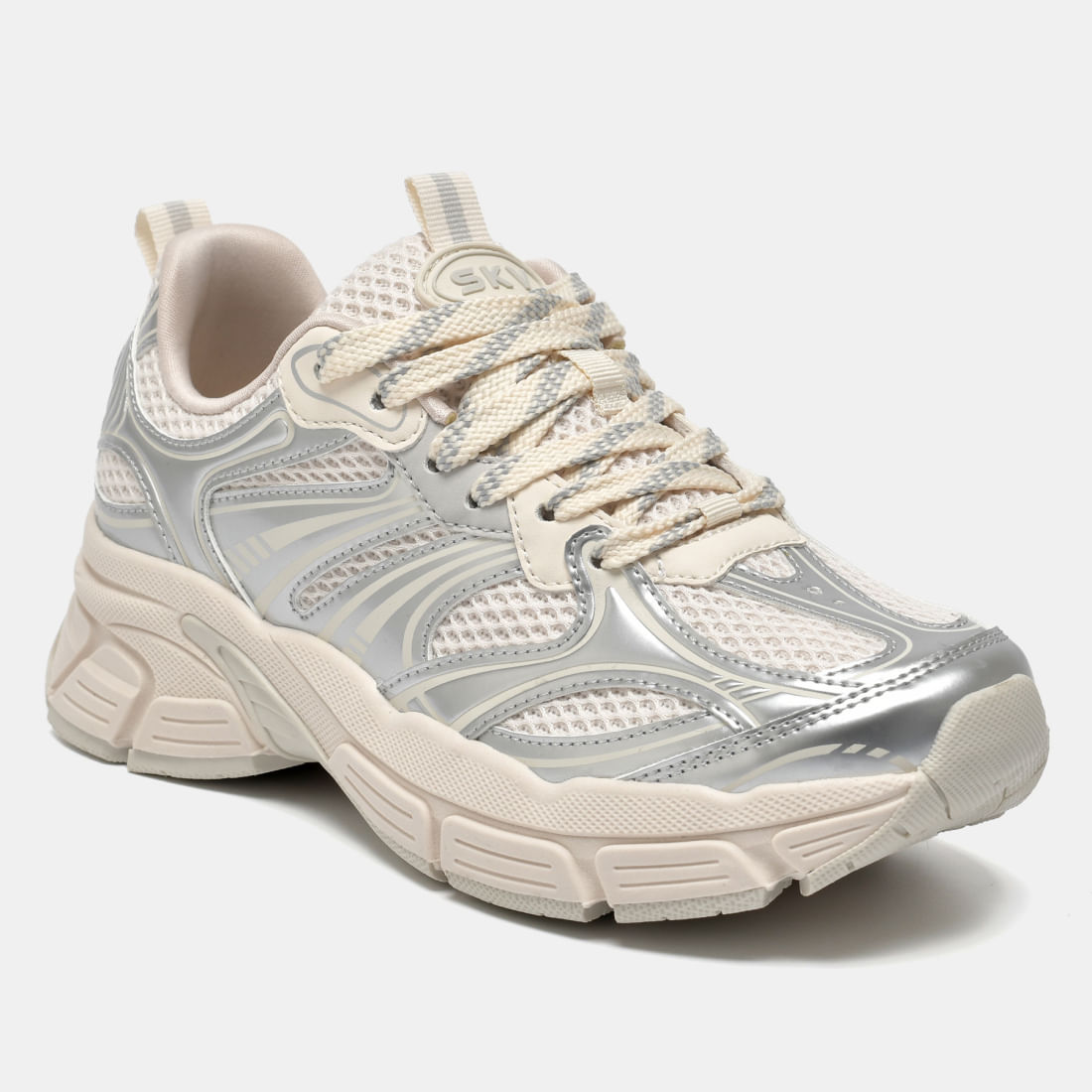 Tênis Casual Prata 369-002-08