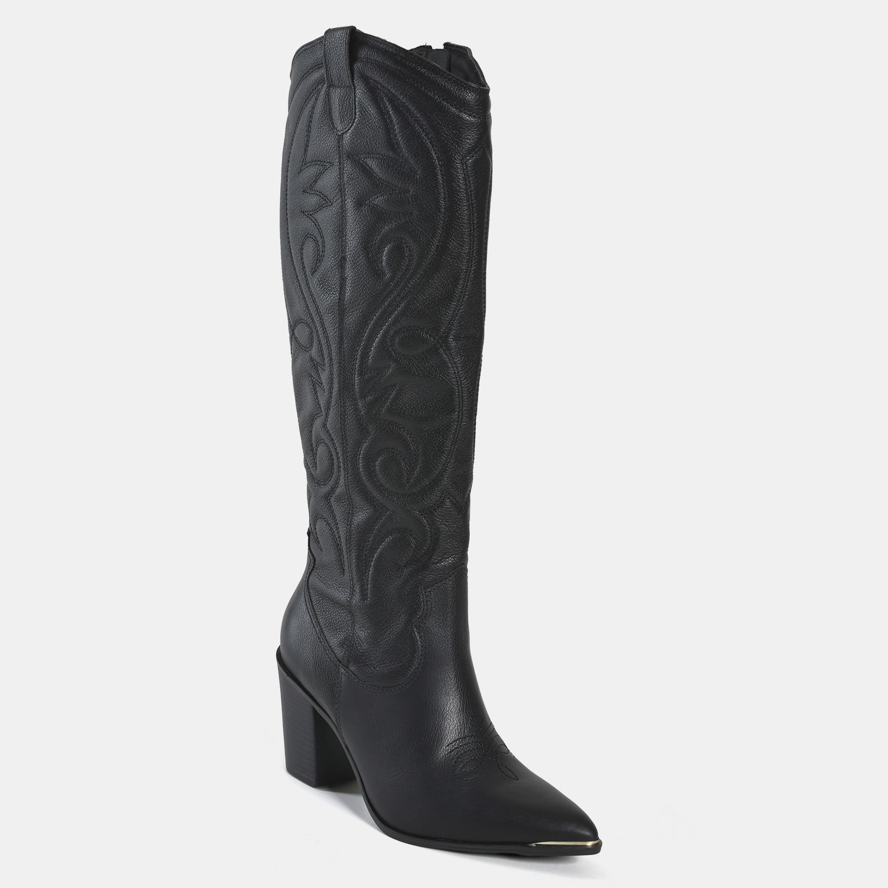 Bota Western Couro Preto 079-012-01
